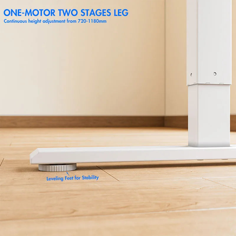 Apex Modular L-Shaped Standing Desk with Integrated File Drawers
