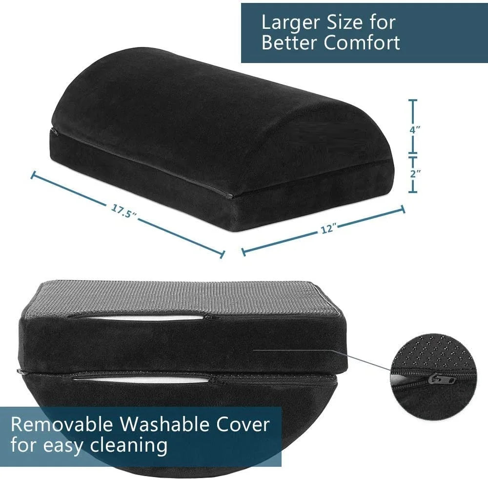 Apex Ergonomic Memory Foam Half-Cylinder Foot Rest Under Desk