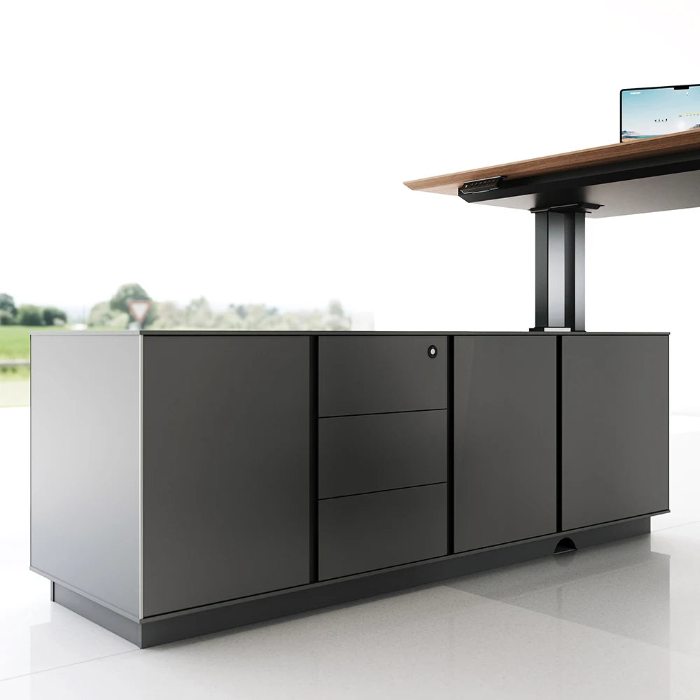 Apex Luxury Executive L-Shaped Standing Desk with Dual Motor Control
