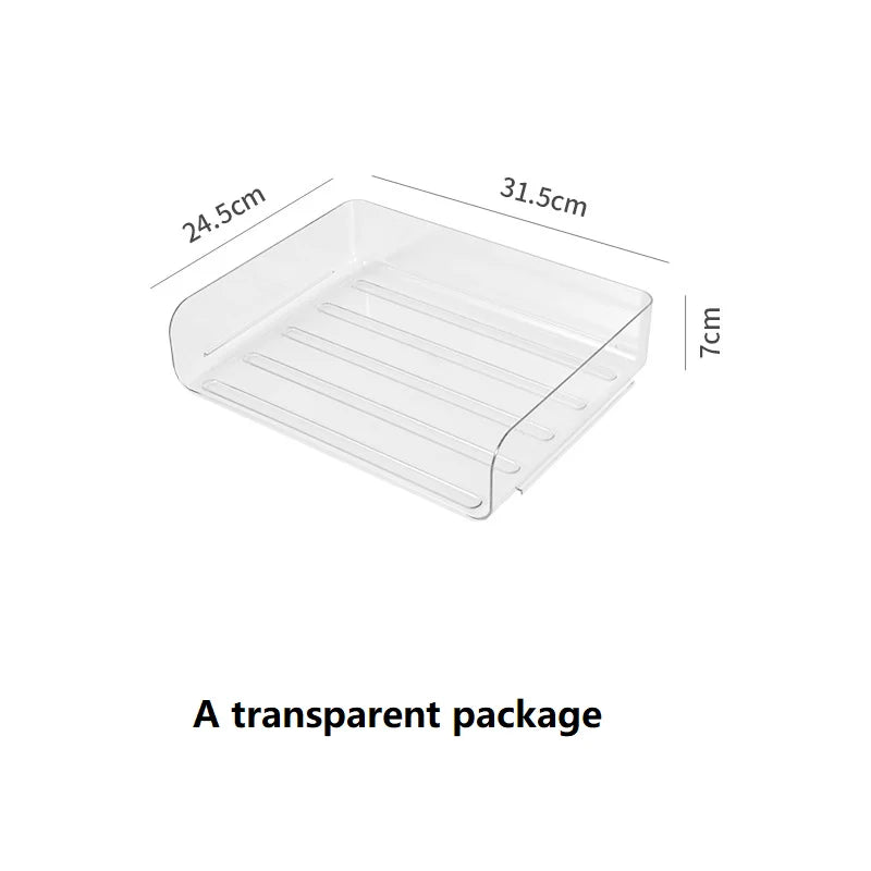 Apex Stackable Transparent PET Desk Organizer – File & Stationery Storage