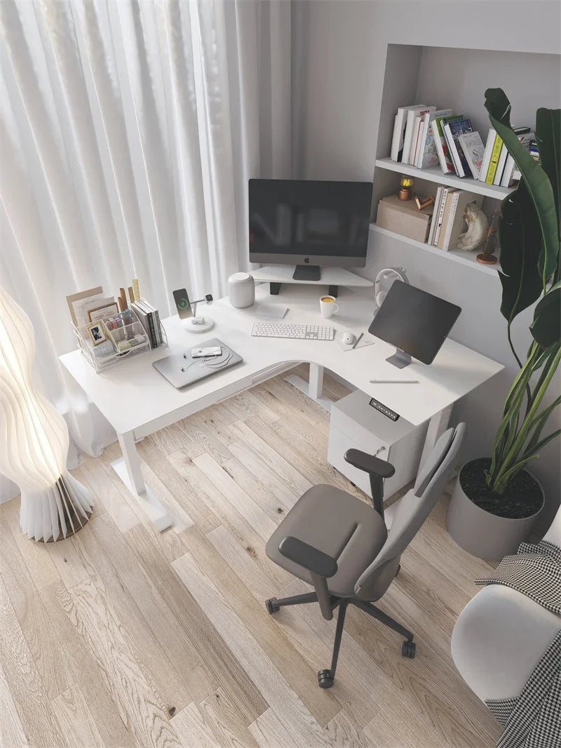 Apex Modern Dual Motor L-Shaped Standing Desk