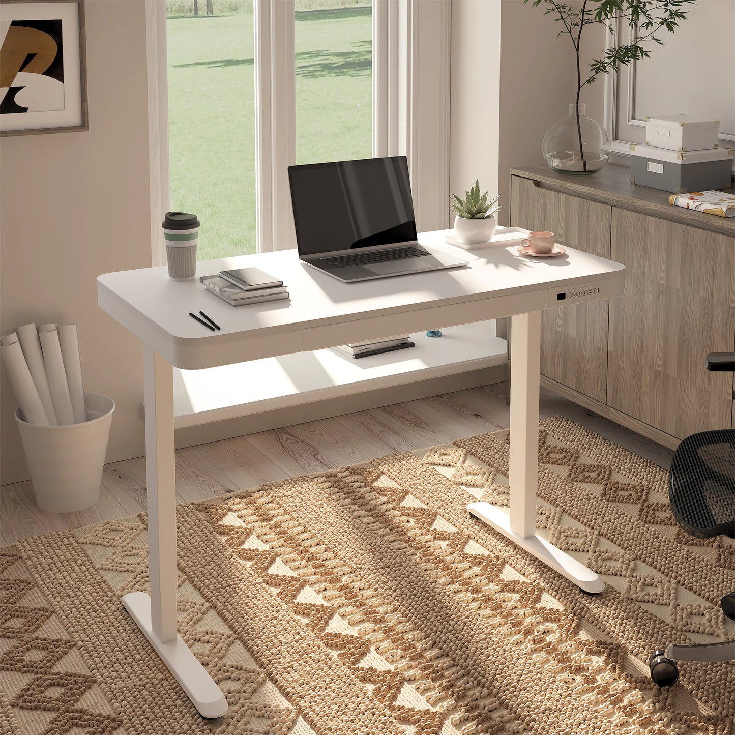 Comhar Standing Desk with Drawers