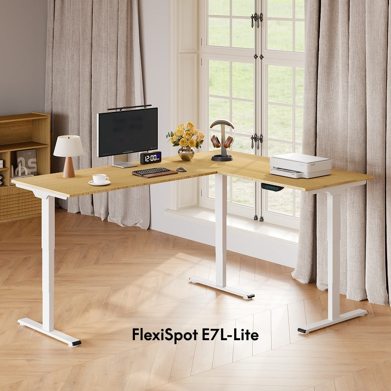 L-Shaped Standing Desk — Frame Only (E7L-Lite)