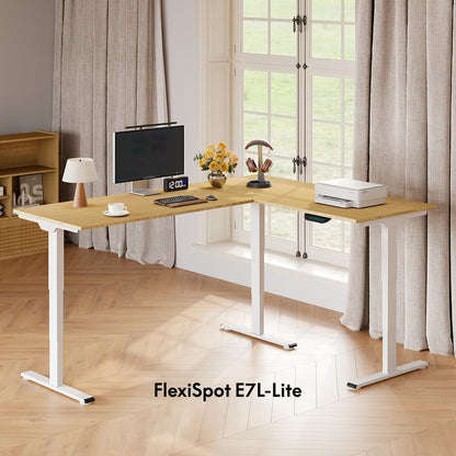 L-Shaped Standing Desk — Frame Only (E7L-Lite)