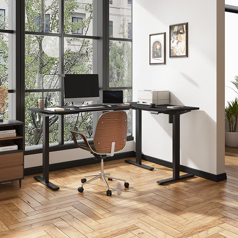 L-Shaped Standing Desk — Chipboard (E2L)