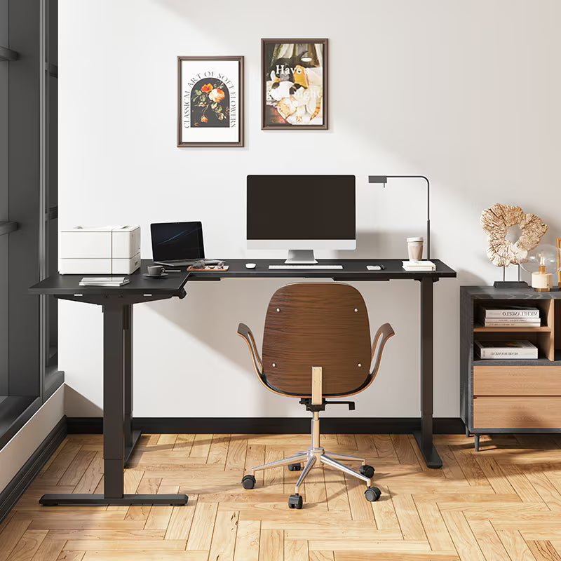 L-Shaped Standing Desk — Chipboard (E2L)