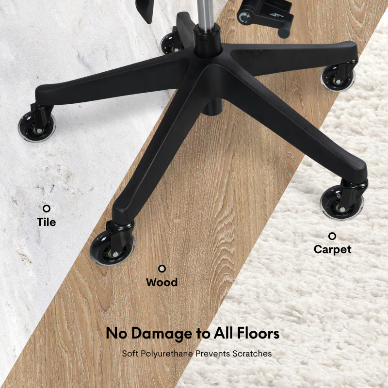 Blade Chair Casters for Hardwood Floors (W4)