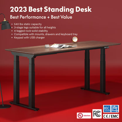 4-leg Standing Desk — Chipboard (E7 Plus)