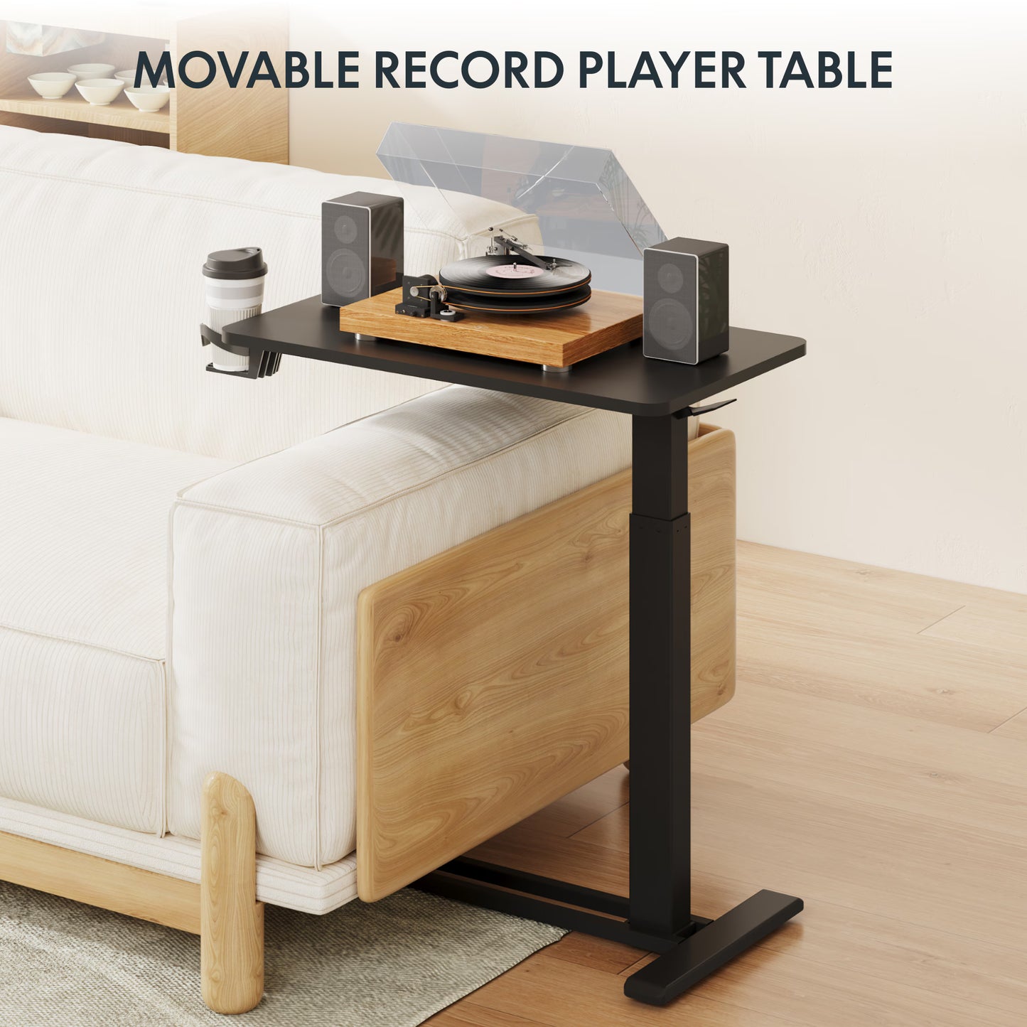 Height Adjustable Side Desk Overbed Table (H5)