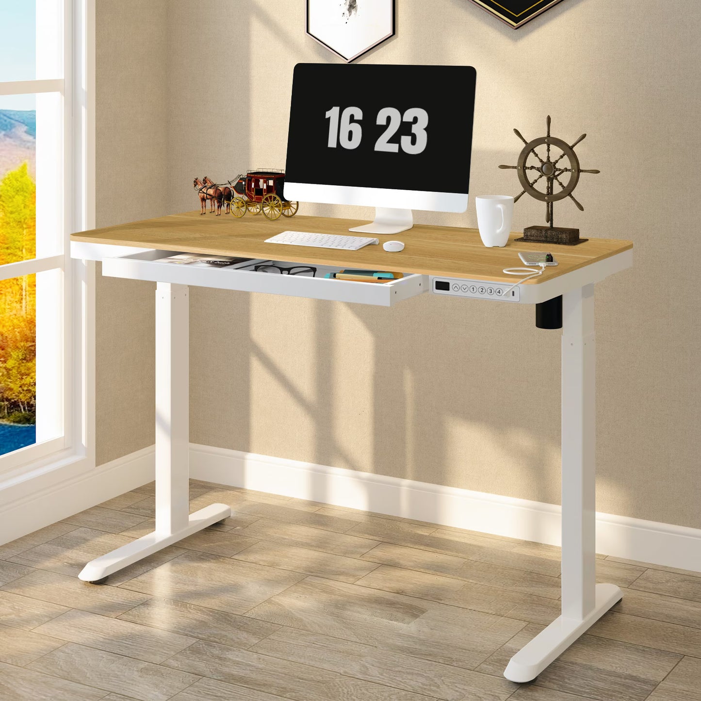 Comhar Standing Desk with Drawers