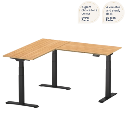 Pro L-Shaped Standing Desk — Chipboard (E7L)
