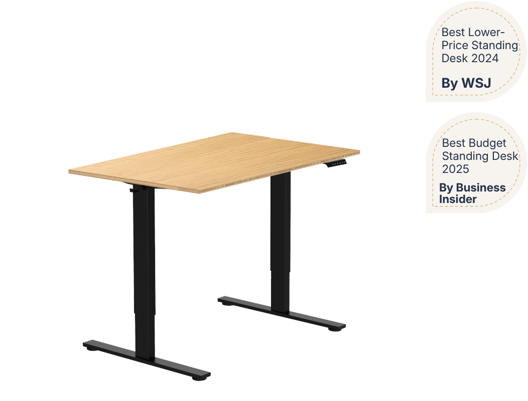 Essential Electric Standing Desk — Bamboo (E2)