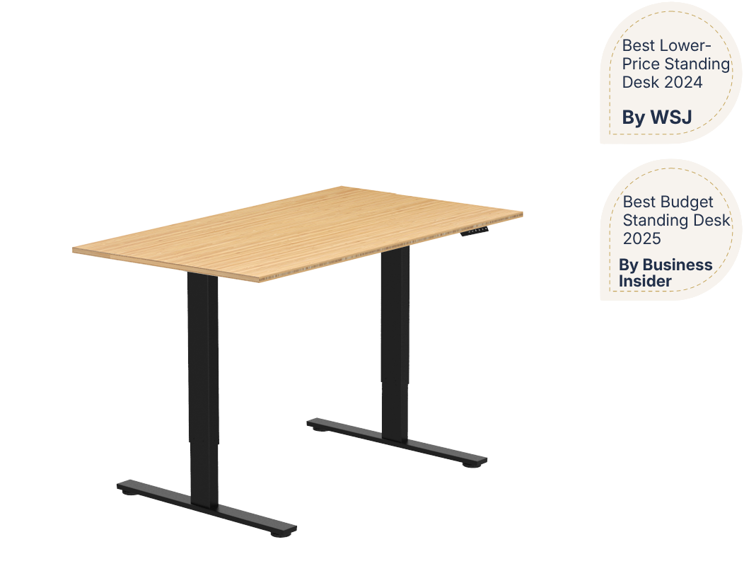 Essential Electric Standing Desk — Bamboo (E2)