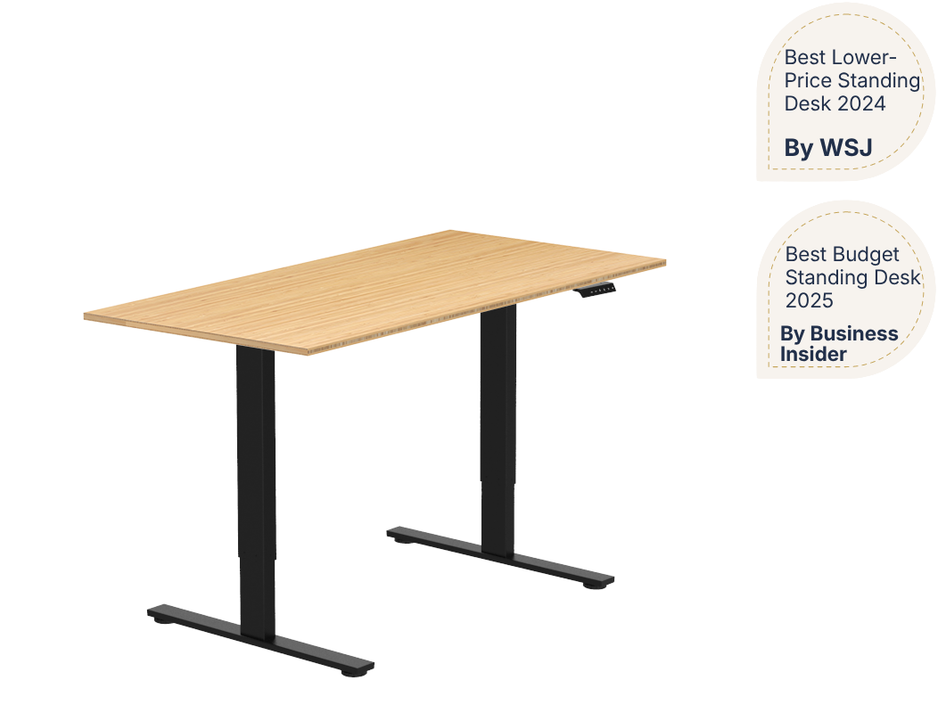 Essential Electric Standing Desk — Bamboo (E2)
