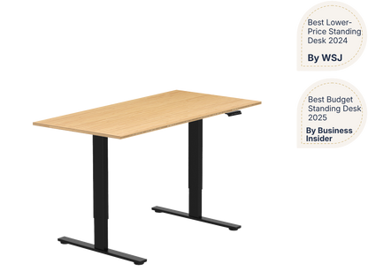 Essential Electric Standing Desk — Bamboo (E2)
