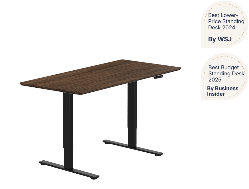 Essential Electric Standing Desk — Bamboo (E2)