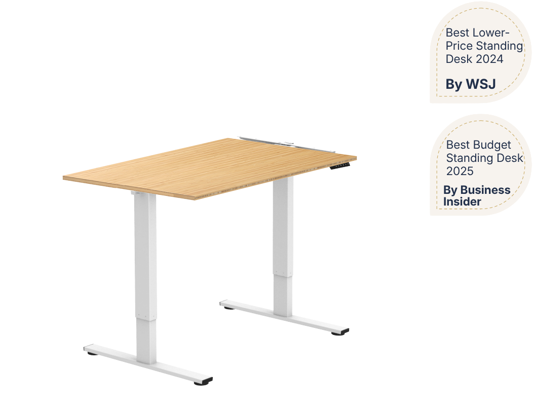 Essential Electric Standing Desk — Bamboo (E2)