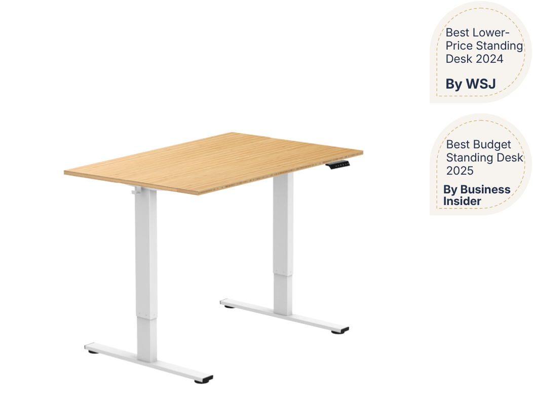 Essential Electric Standing Desk — Bamboo (E2)