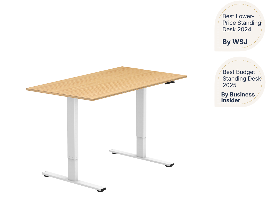 Essential Electric Standing Desk — Bamboo (E2)