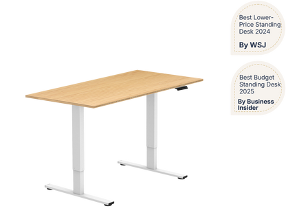 Essential Electric Standing Desk — Bamboo (E2)