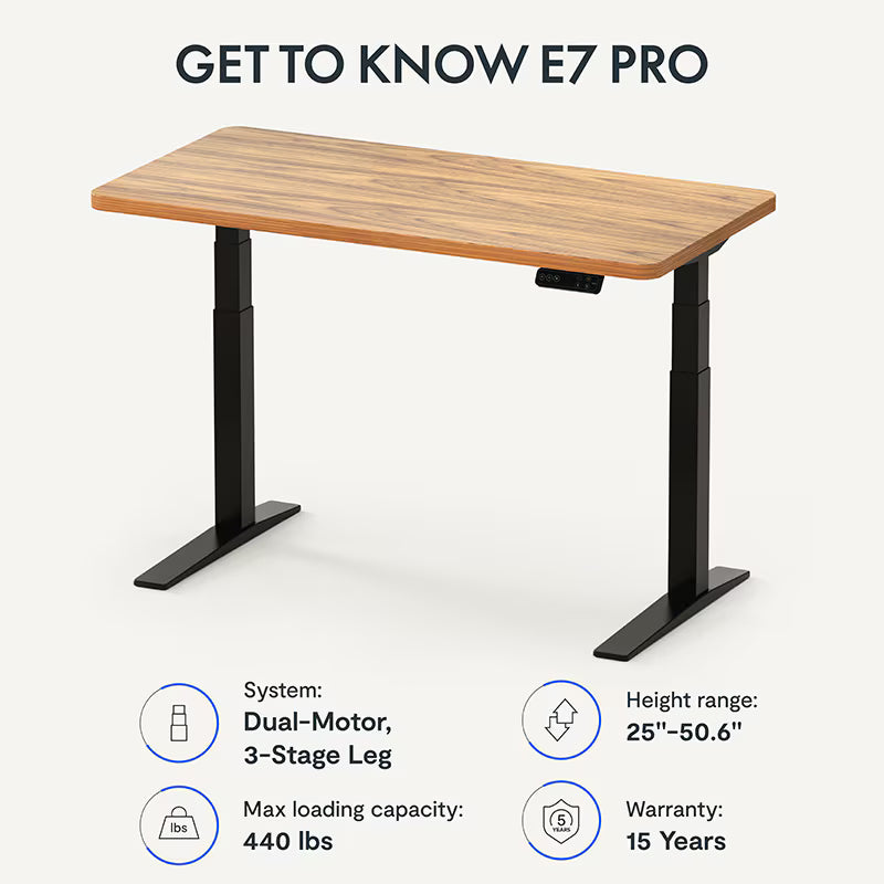Premium Standing Desk — Chipboard (E7 Pro)