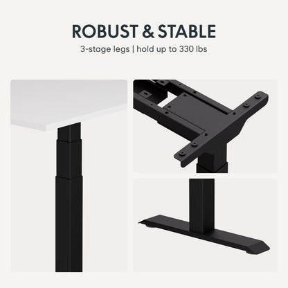 Pro L-Shaped Standing Desk — Chipboard (E7L)