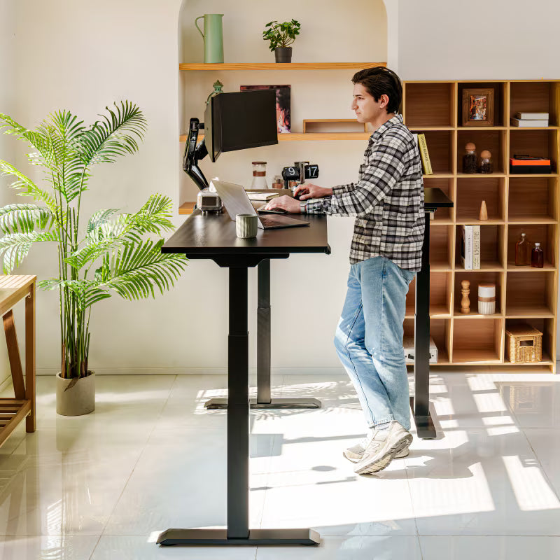 Pro L-Shaped Standing Desk — Chipboard (E7L)