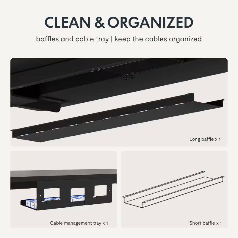 Pro L-Shaped Standing Desk — Chipboard (E7L)