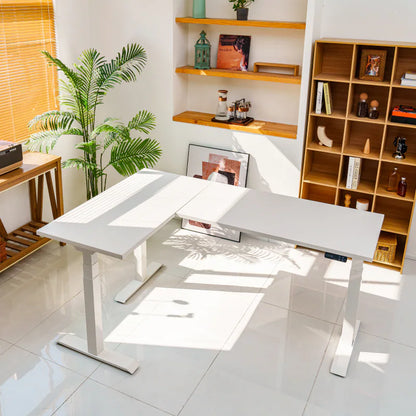Pro L-Shaped Standing Desk — Chipboard (E7L)