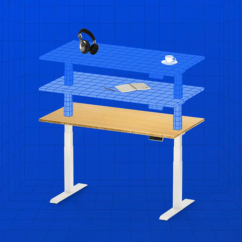 Pro Plus Standing Desk — Bamboo (E7)
