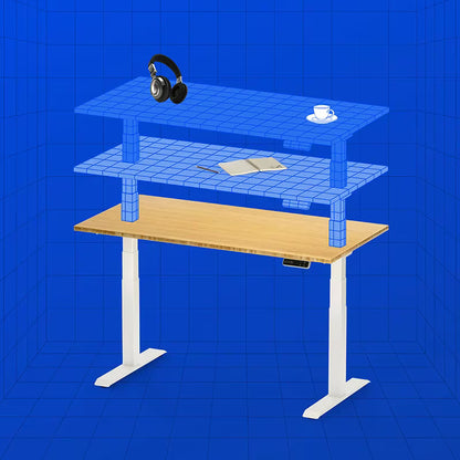Pro Plus Standing Desk — Bamboo (E7)