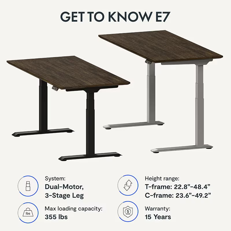 Pro Plus Standing Desk — Bamboo (E7)