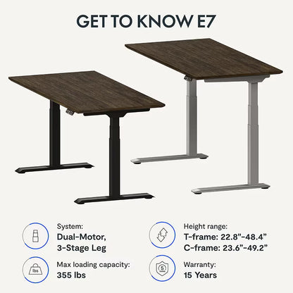 Pro Plus Standing Desk — Bamboo (E7)