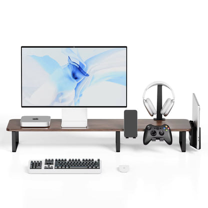 Apex Wooden Monitor Riser with Storage Shelf