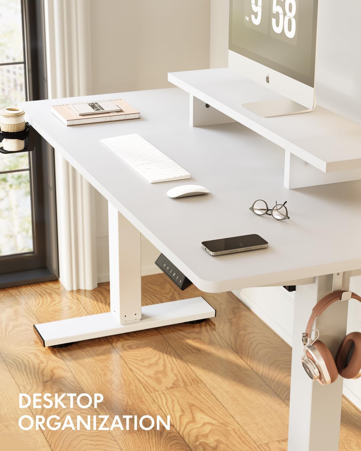 Standing Desk with Monitor Stand — (E2)