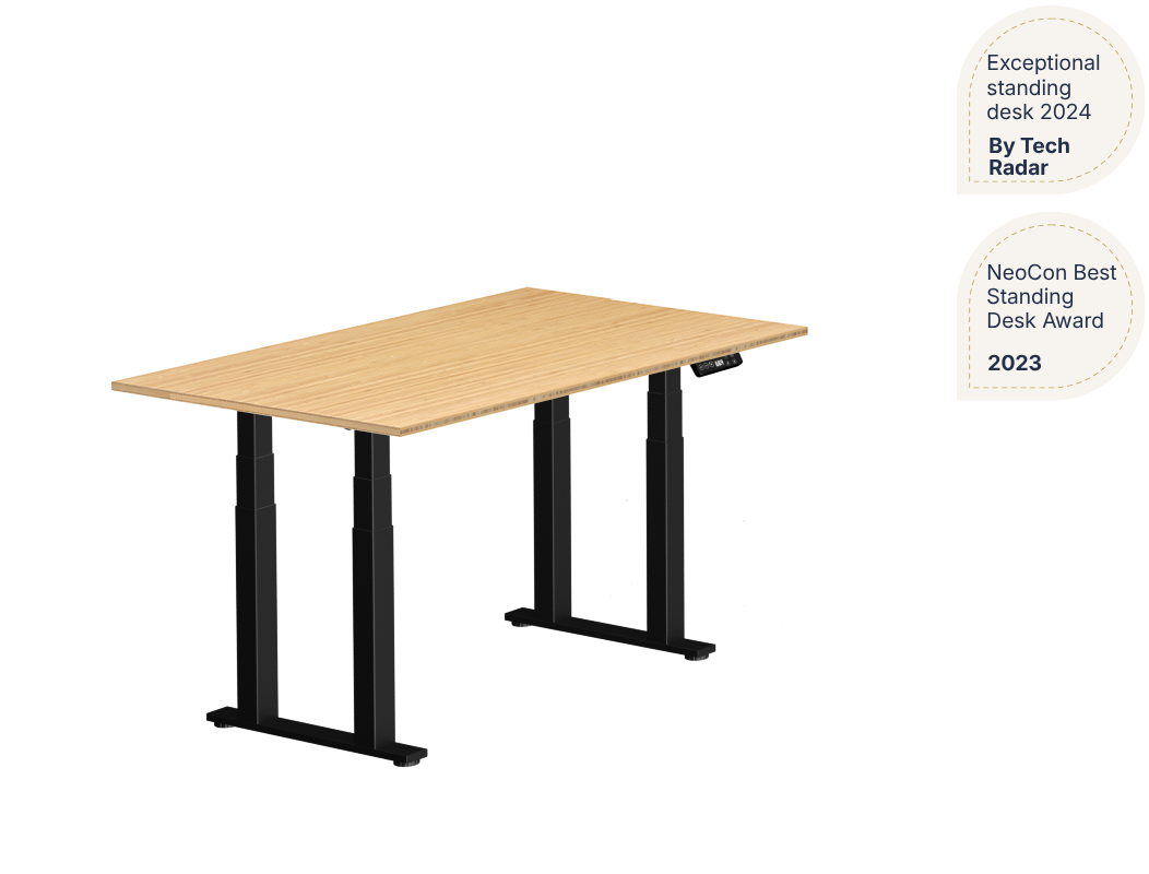 4-leg Standing Desk — Bamboo (E7 Plus)