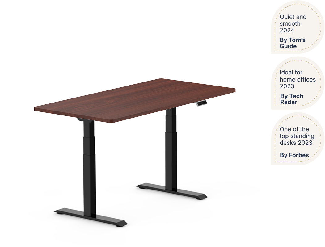 Pro Plus Standing Desk — Solid Wood Texture (E7)