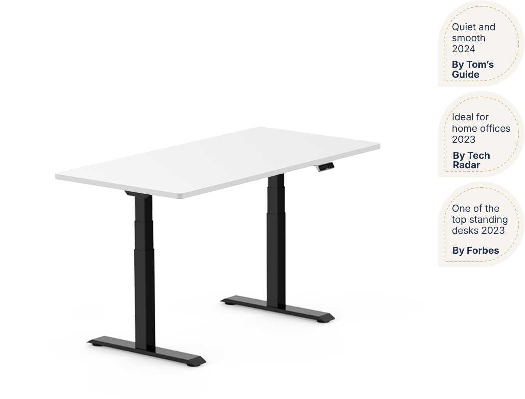 Pro Plus Standing Desk — Solid Wood Texture (E7)