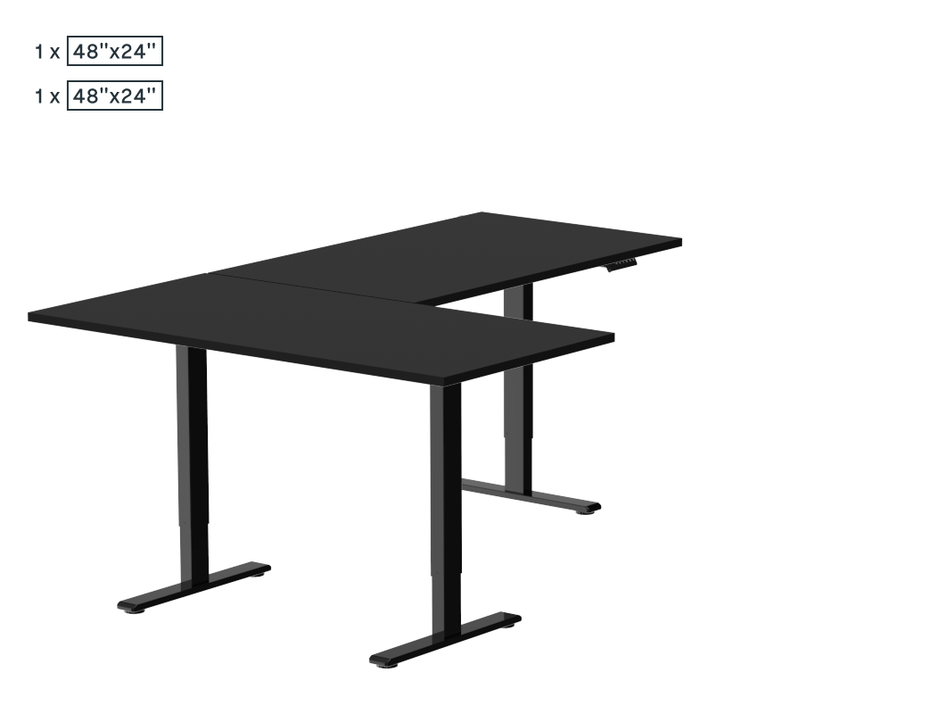 L-Shaped Standing Desk — Chipboard (E2L)