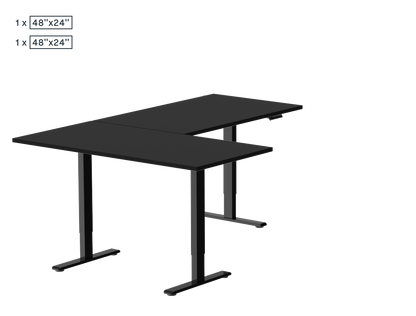 L-Shaped Standing Desk — Chipboard (E2L)