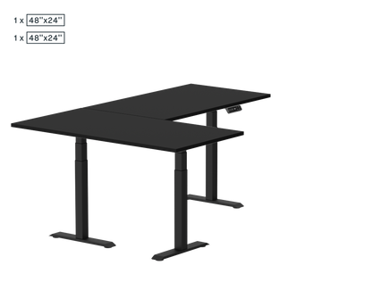 Pro L-Shaped Standing Desk — Chipboard (E7L)