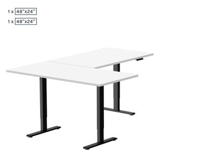 L-Shaped Standing Desk — Chipboard (E2L)