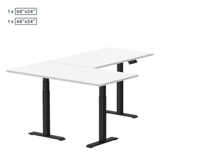 Pro L-Shaped Standing Desk — Chipboard (E7L)