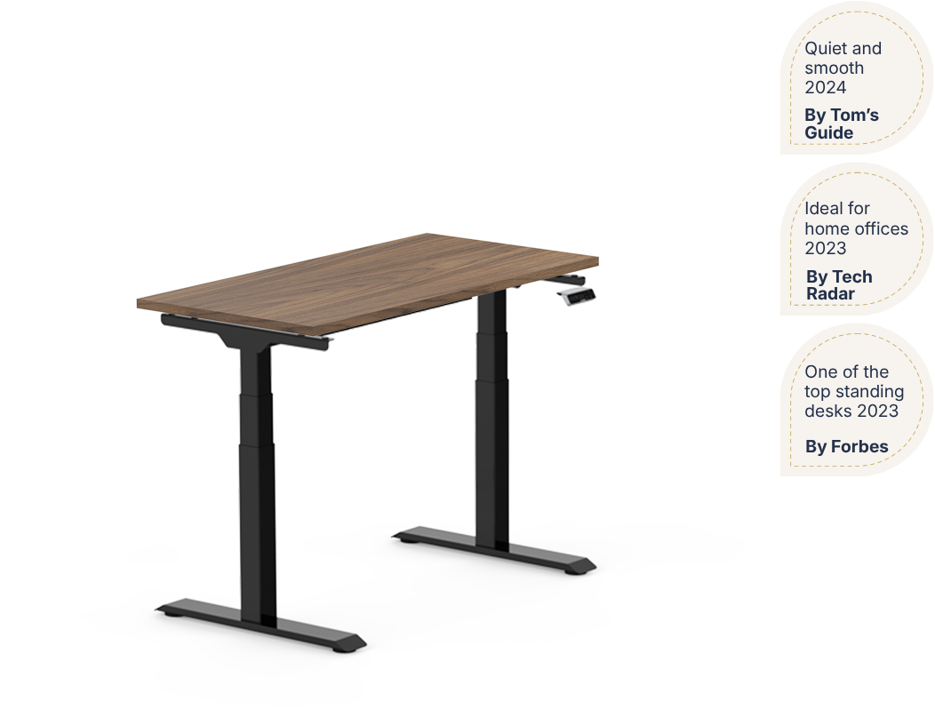 Pro Plus Standing Desk — Solid Wood Texture (E7)