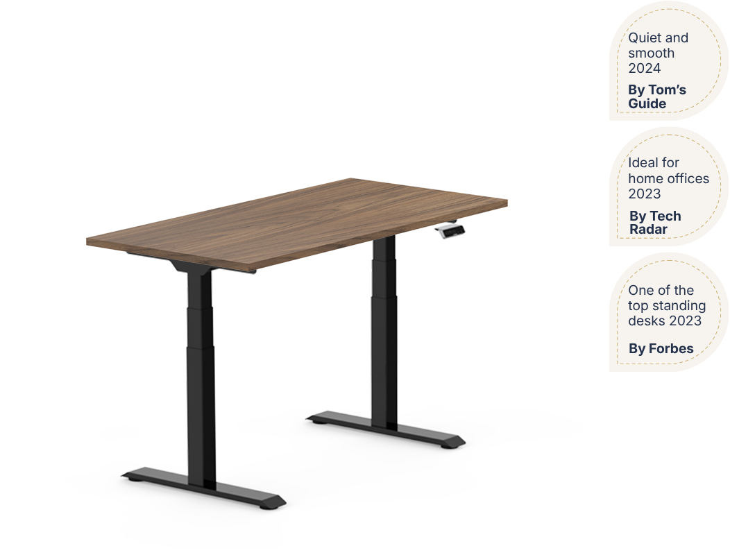 Pro Plus Standing Desk — Solid Wood Texture (E7)