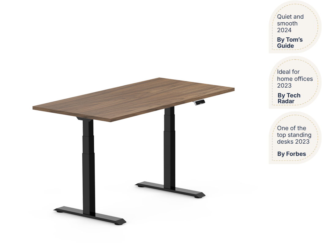 Pro Plus Standing Desk — Solid Wood Texture (E7)