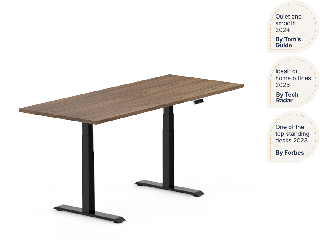 Pro Plus Standing Desk — Solid Wood Texture (E7)