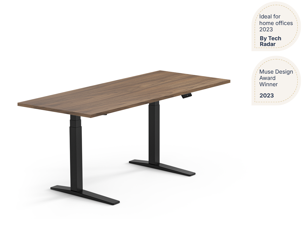 Premium Standing Desk — Solid Wood Texture (E7 Pro)