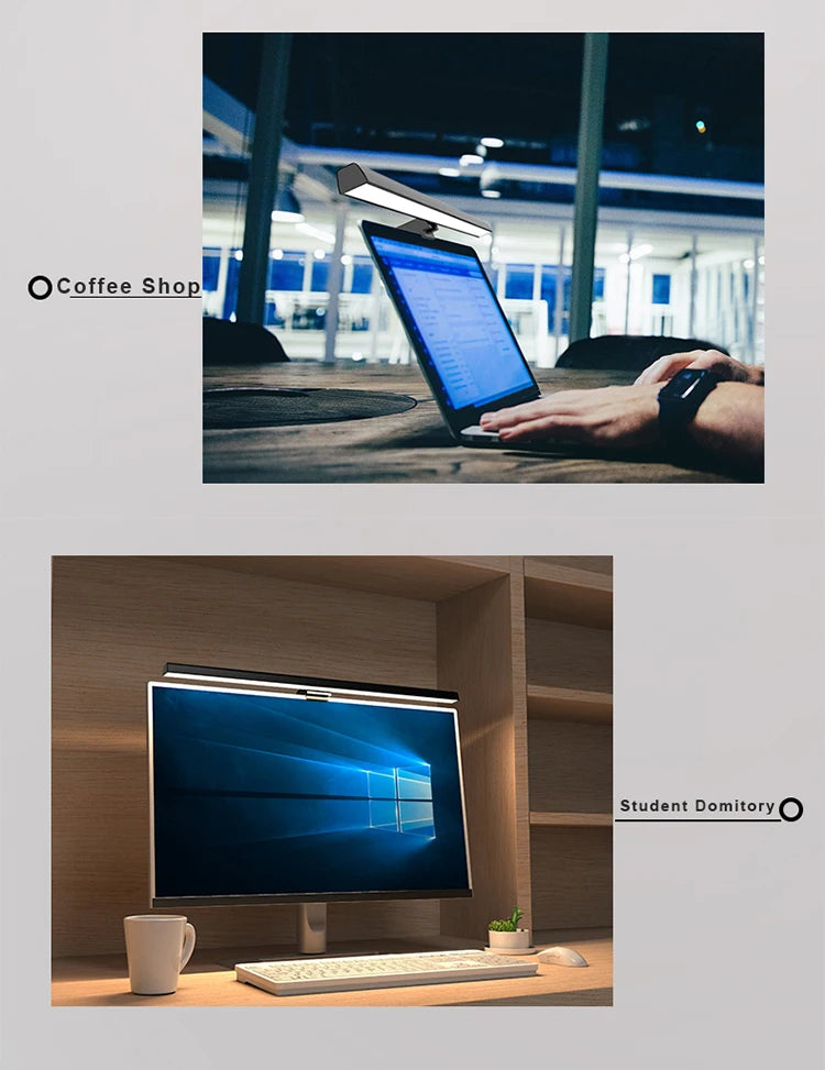 Apex LED Monitor Light Bar – Eye-Care Task Lamp