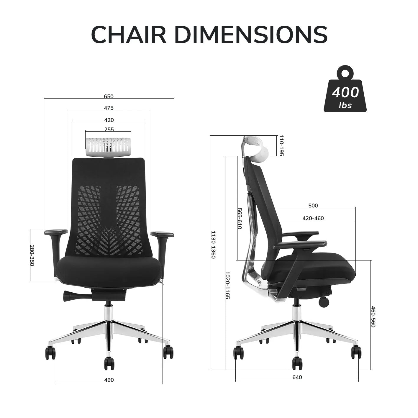 Apex Executive Ergonomic Office Chair - CEO Task Manager
